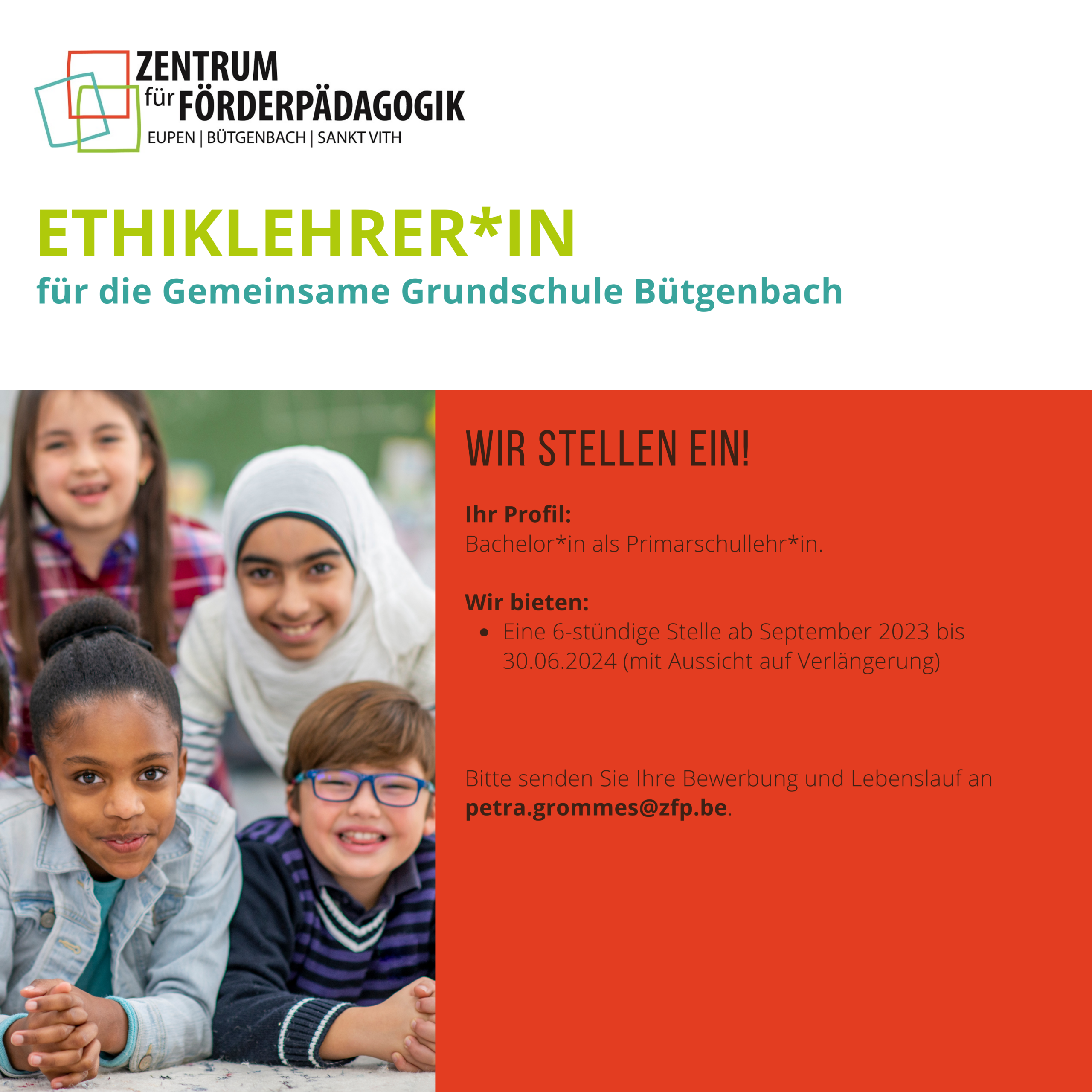 Ethiklehrer:in Gemeinsame Grundschule Bütgenbach